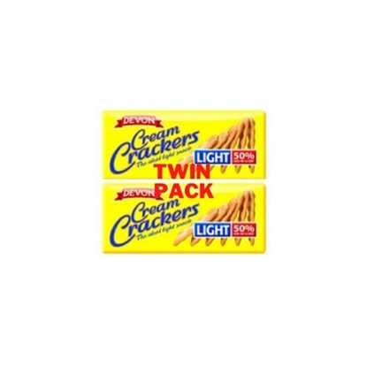 Picture of DEVON LIGHT CREAM CRACKERS TWIN PACK OFFER